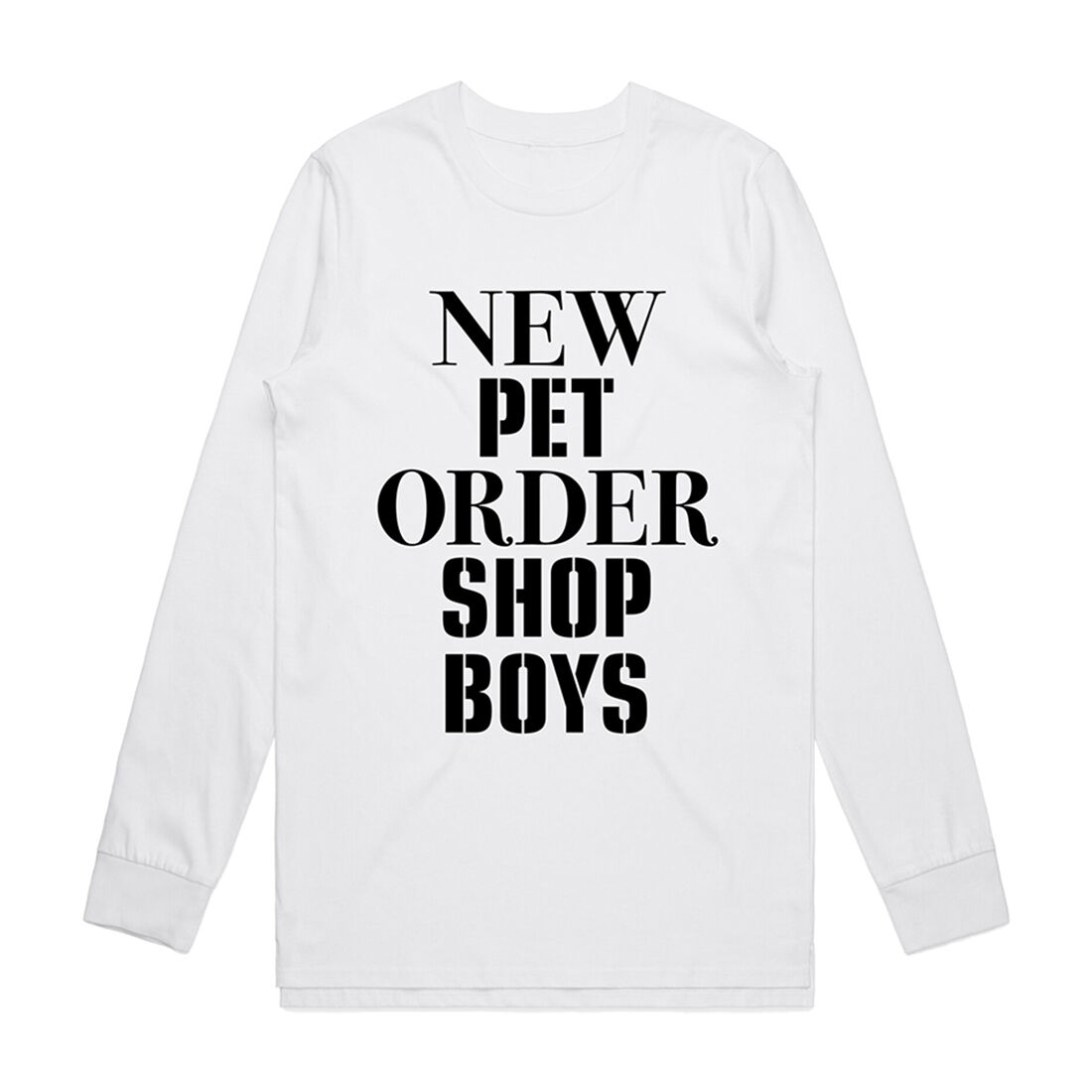 NEW ORDER x pet shop boys official Tシャツ Unity 2022 Tour Long Sleeve T-Shirt | Pet Shop Boys